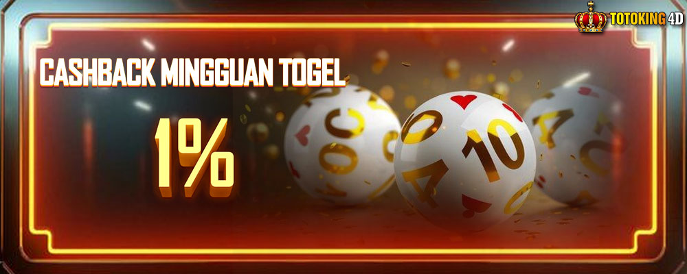 Cashback Mingguan Toto 1%